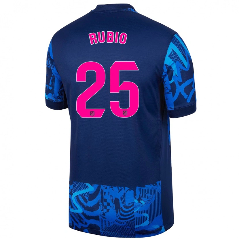Danxen Kid Daniel Rubio #25 Royal Blue Third Jersey 2024/25 T-Shirt
