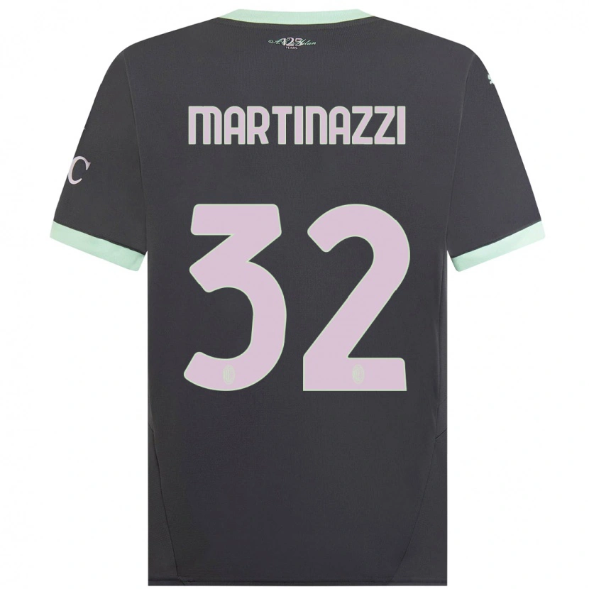 Danxen Kid Luca Martinazzi #32 Grey Third Jersey 2024/25 T-Shirt
