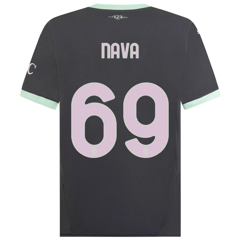 Danxen Kid Lapo Nava #69 Grey Third Jersey 2024/25 T-Shirt
