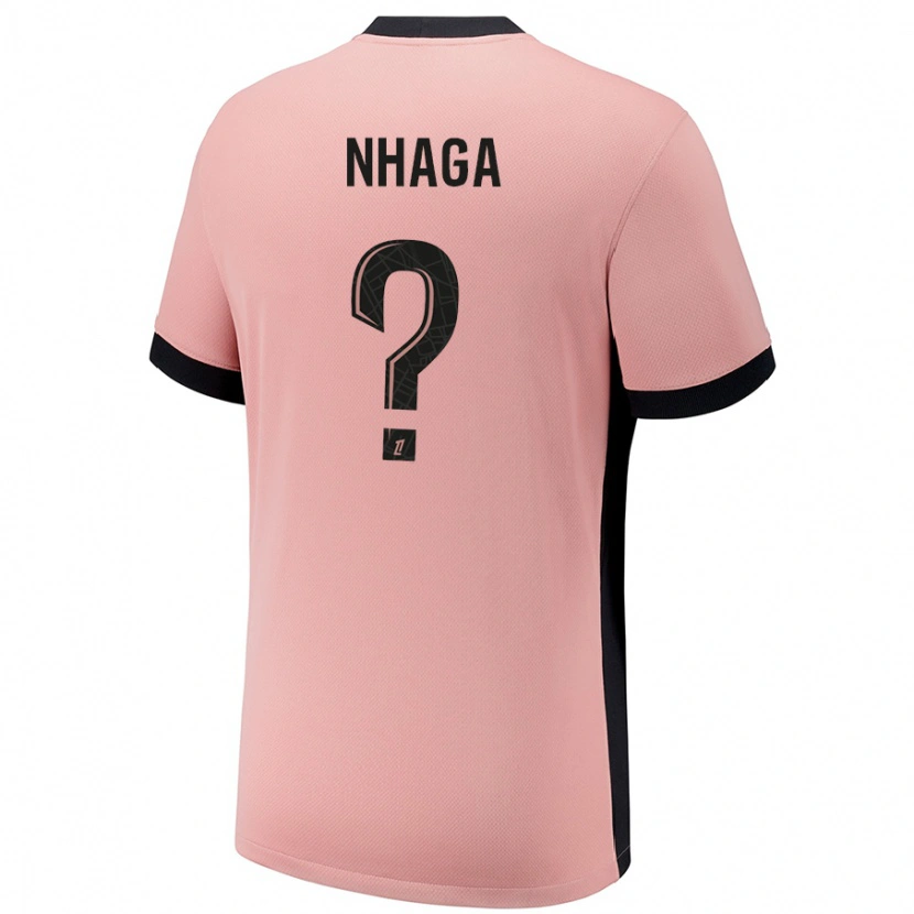 Danxen Kid Serif Nhaga #0 Rust Pink Third Jersey 2024/25 T-Shirt