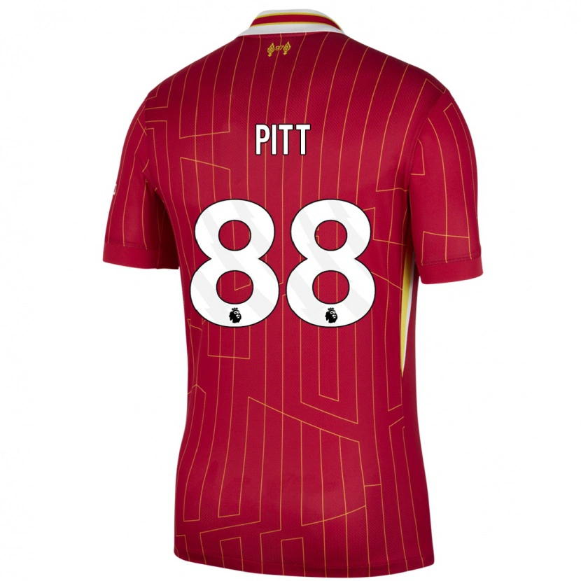 Danxen Men Lucas Pitt #88 Red Yellow White Home Jersey 2024/25 T-Shirt