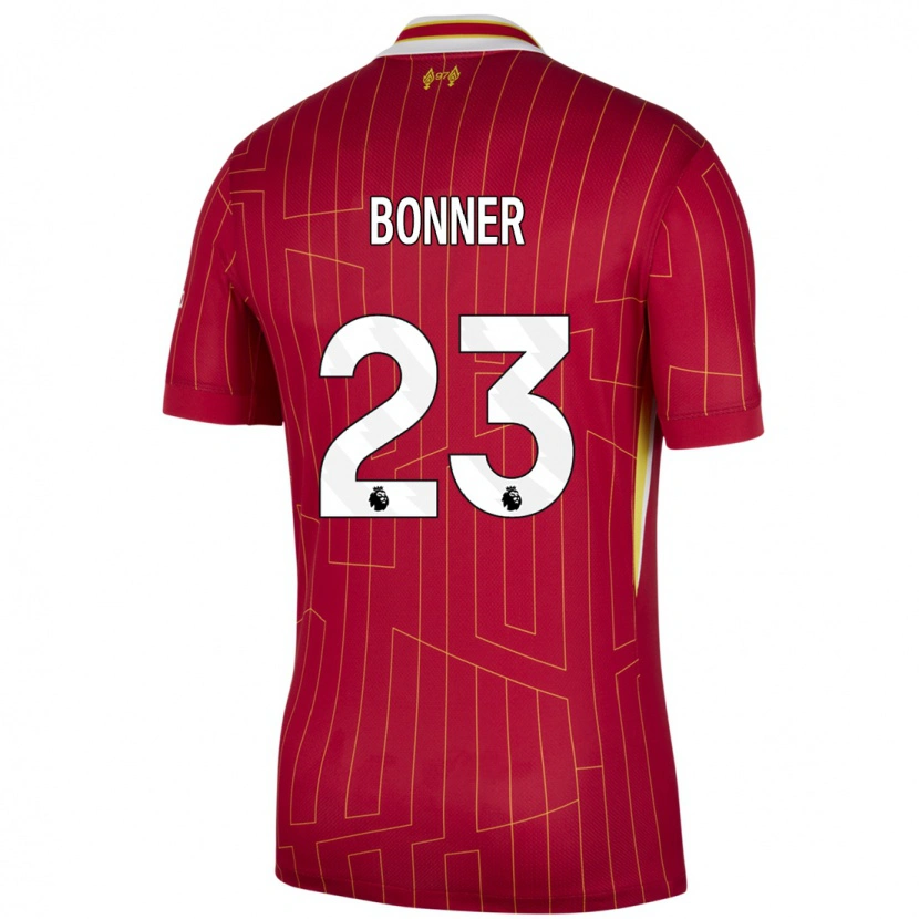 Danxen Men Gemma Bonner #23 Red Yellow White Home Jersey 2024/25 T-Shirt
