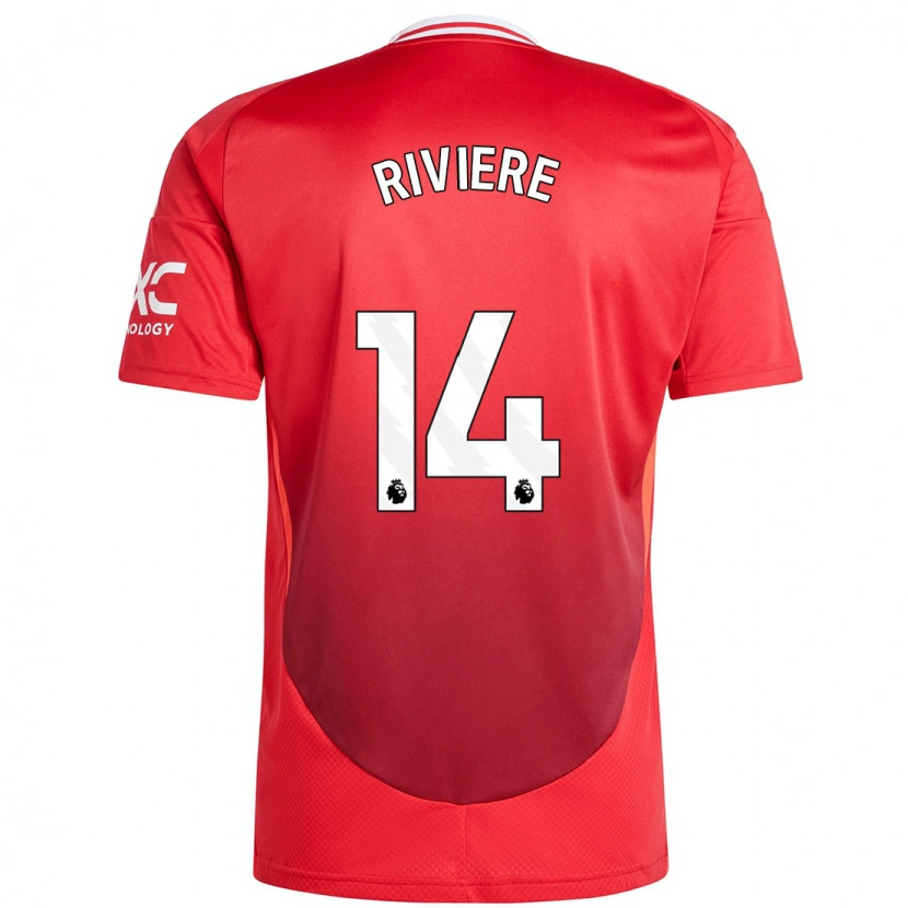 Danxen Men Jayde Riviere #14 Bright Red Home Jersey 2024/25 T-Shirt