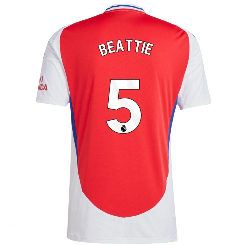 Danxen Men Jen Beattie #5 Red White Home Jersey 2024/25 T-Shirt