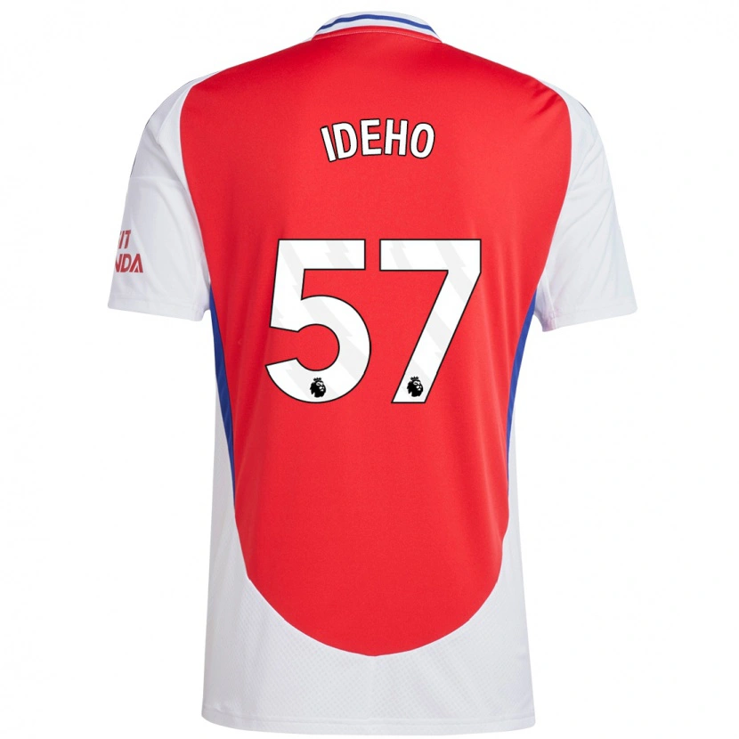 Danxen Men Joel Ideho #57 Red White Home Jersey 2024/25 T-Shirt