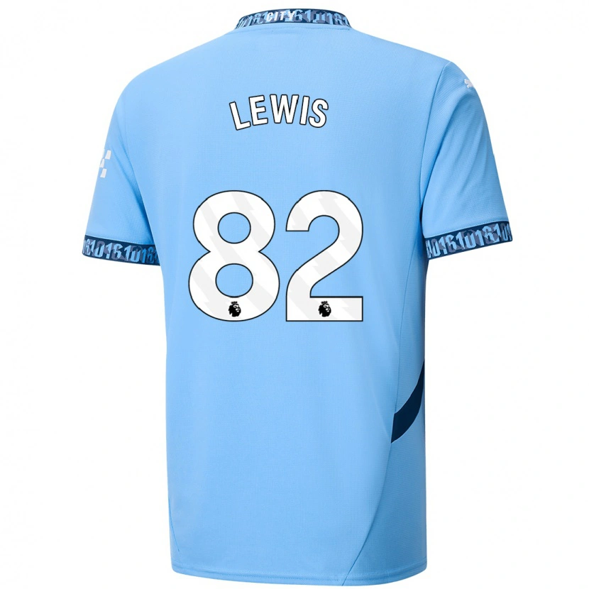 Danxen Men Rico Lewis #82 Navy Blue Home Jersey 2024/25 T-Shirt