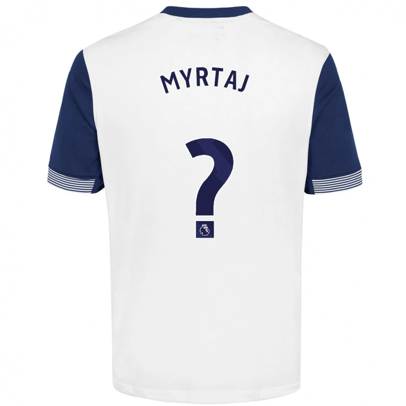 Danxen Men Leon Myrtaj #0 White Blue Home Jersey 2024/25 T-Shirt