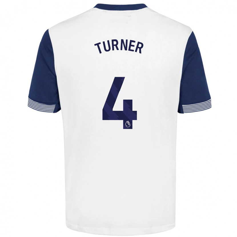 Danxen Men Amy Turner #4 White Blue Home Jersey 2024/25 T-Shirt