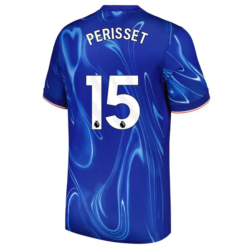 Danxen Men Ève Périsset #15 Blue White Home Jersey 2024/25 T-Shirt
