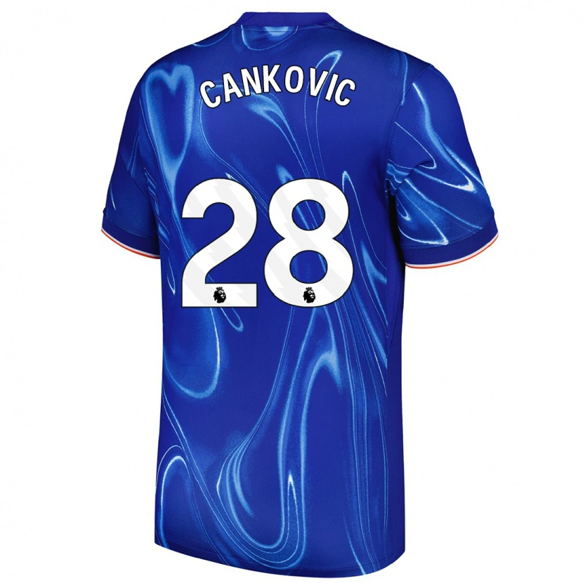 Danxen Men Jelena Čanković #28 Blue White Home Jersey 2024/25 T-Shirt