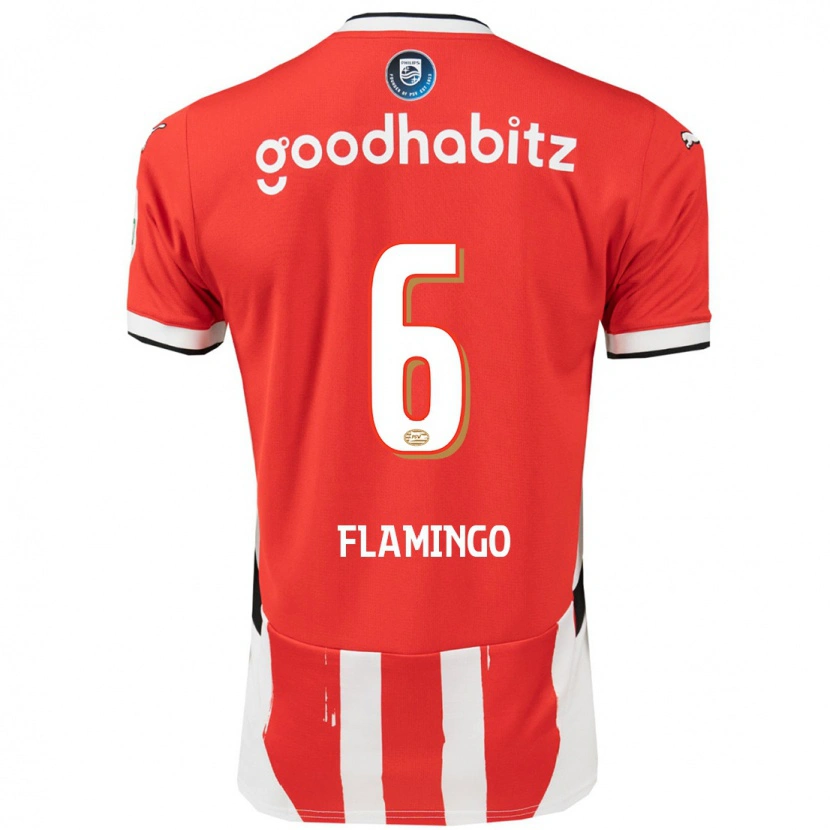 Danxen Men Ryan Flamingo #6 Red White Home Jersey 2024/25 T-Shirt