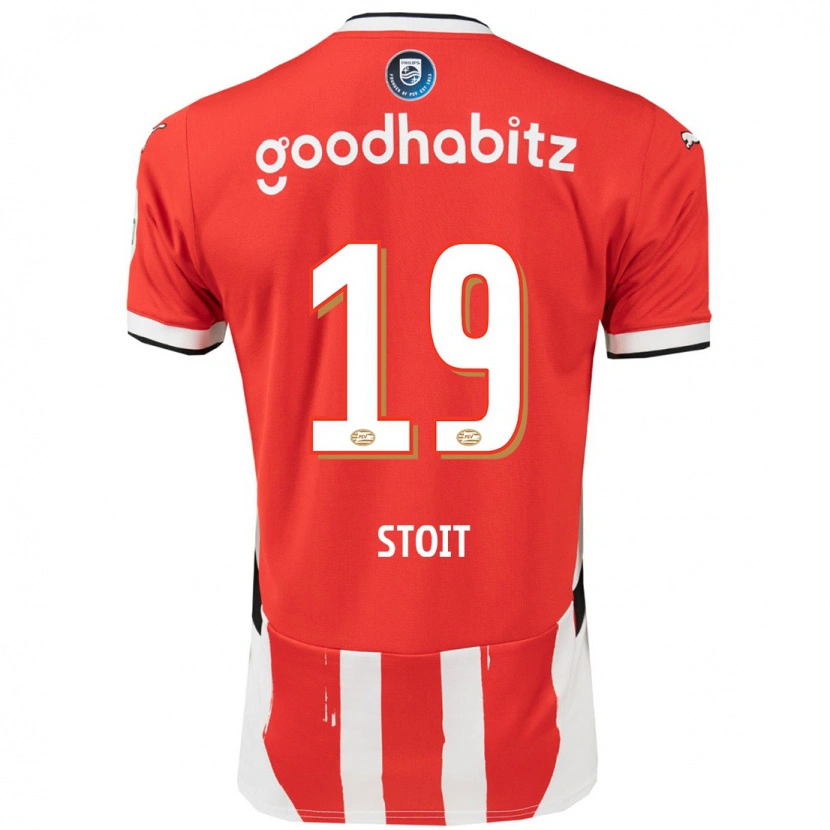 Danxen Men Fleur Stoit #19 Red White Home Jersey 2024/25 T-Shirt