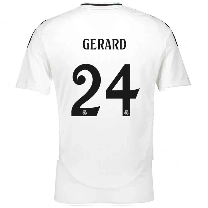 Danxen Men Meline Gerard #24 White Home Jersey 2024/25 T-Shirt