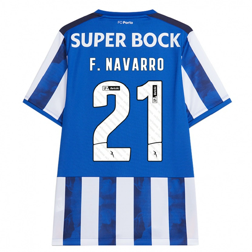 Danxen Men Fran Navarro #21 Blue White Home Jersey 2024/25 T-Shirt