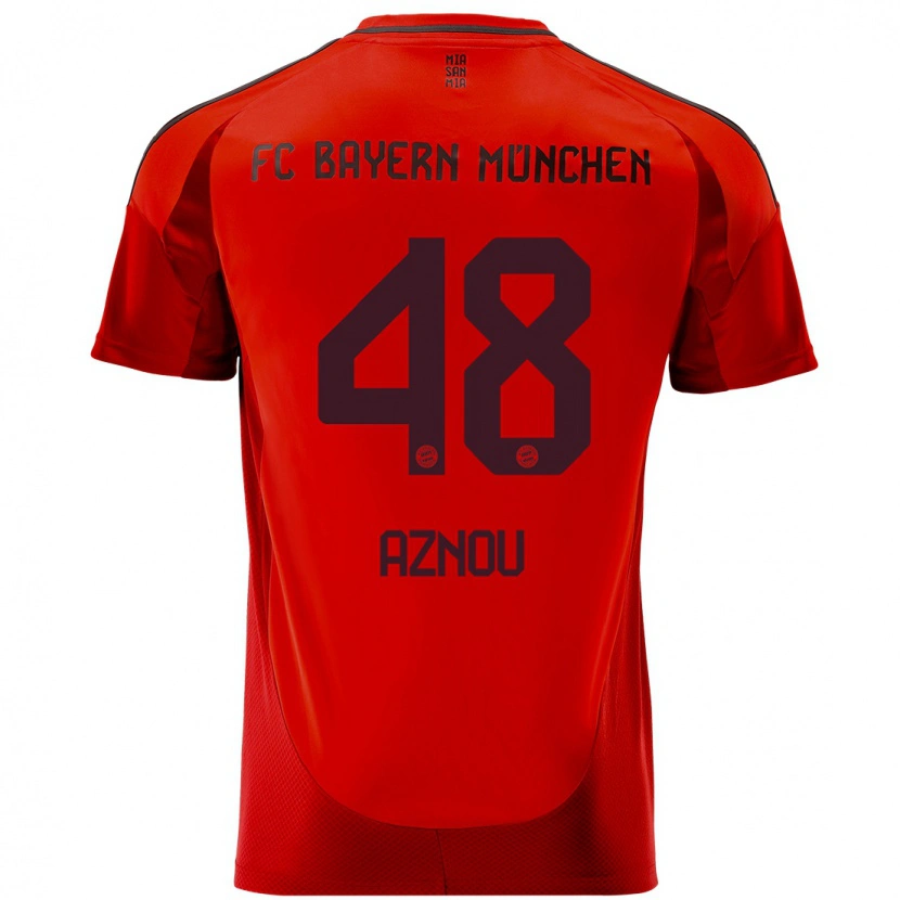 Danxen Men Adam Aznou #48 Red Home Jersey 2024/25 T-Shirt