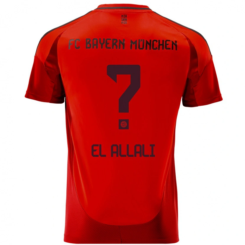 Danxen Men Jonas El Allali #0 Red Home Jersey 2024/25 T-Shirt