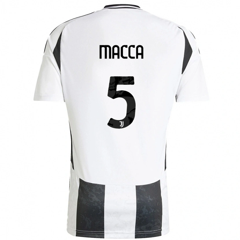 Danxen Men Federico Macca #5 White Black Home Jersey 2024/25 T-Shirt