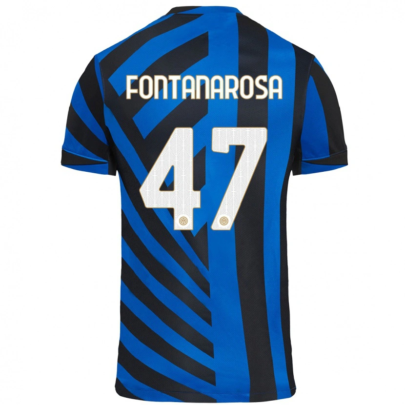 Danxen Men Alessandro Fontanarosa #47 Blue Black Home Jersey 2024/25 T-Shirt