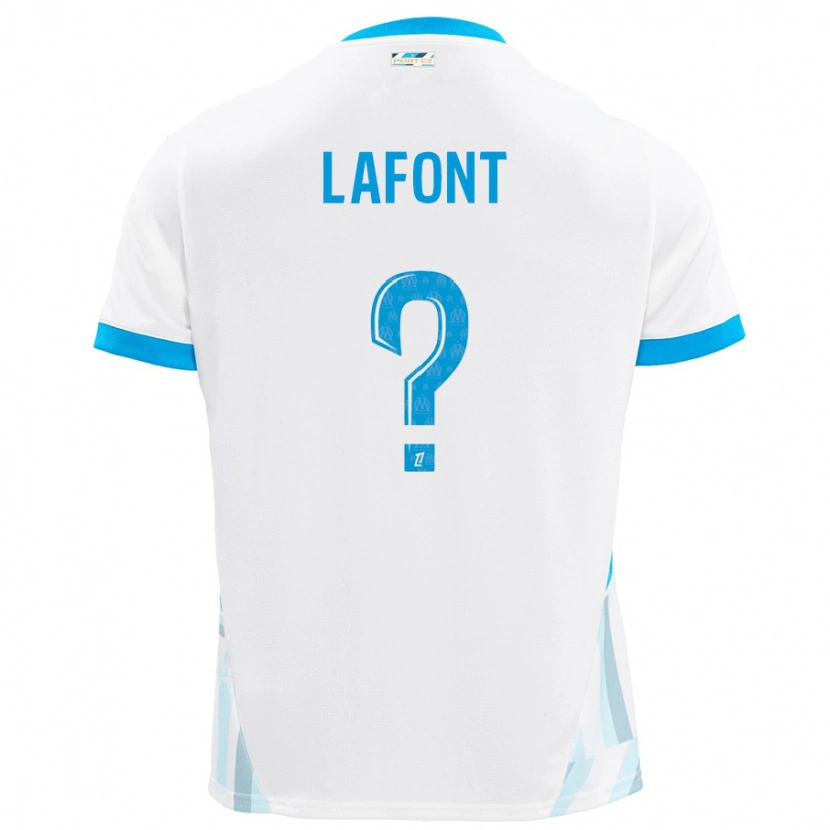 Danxen Men Gaël Lafont #0 White Sky Blue Home Jersey 2024/25 T-Shirt