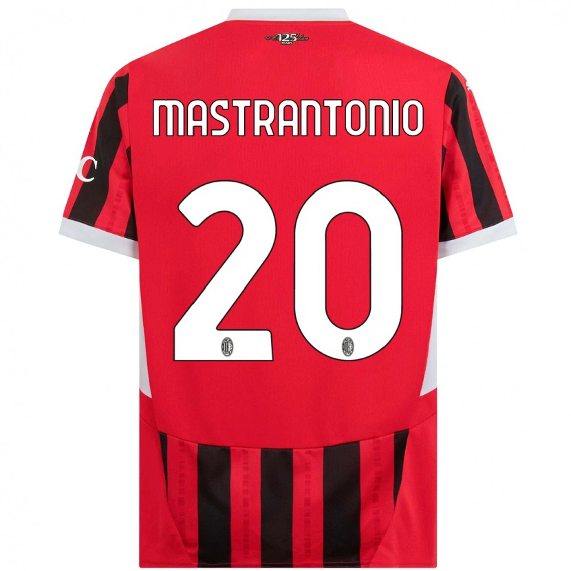 Danxen Men Davide Mastrantonio #20 Red Black Home Jersey 2024/25 T-Shirt