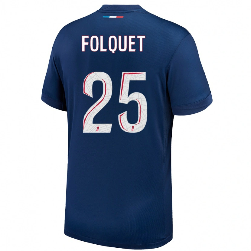 Danxen Men Magnaba Folquet #25 Navy Blue White Home Jersey 2024/25 T-Shirt