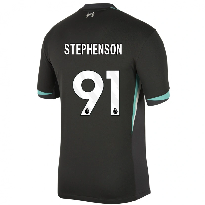 Danxen Men Luca Stephenson #91 Black Anthracite White Away Jersey 2024/25 T-Shirt