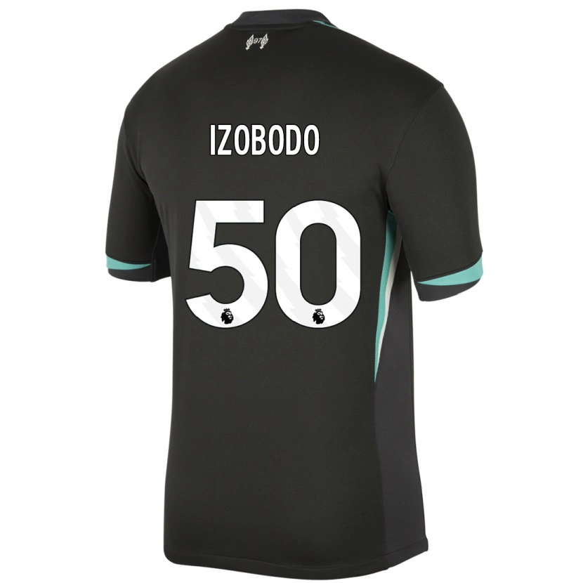 Danxen Men Elijah Izobodo John #50 Black Anthracite White Away Jersey 2024/25 T-Shirt