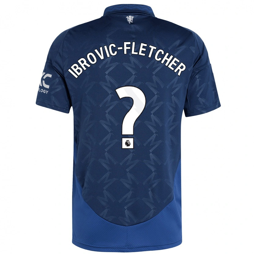 Danxen Men Edward Ibrovic-Fletcher #0 Indigo Away Jersey 2024/25 T-Shirt
