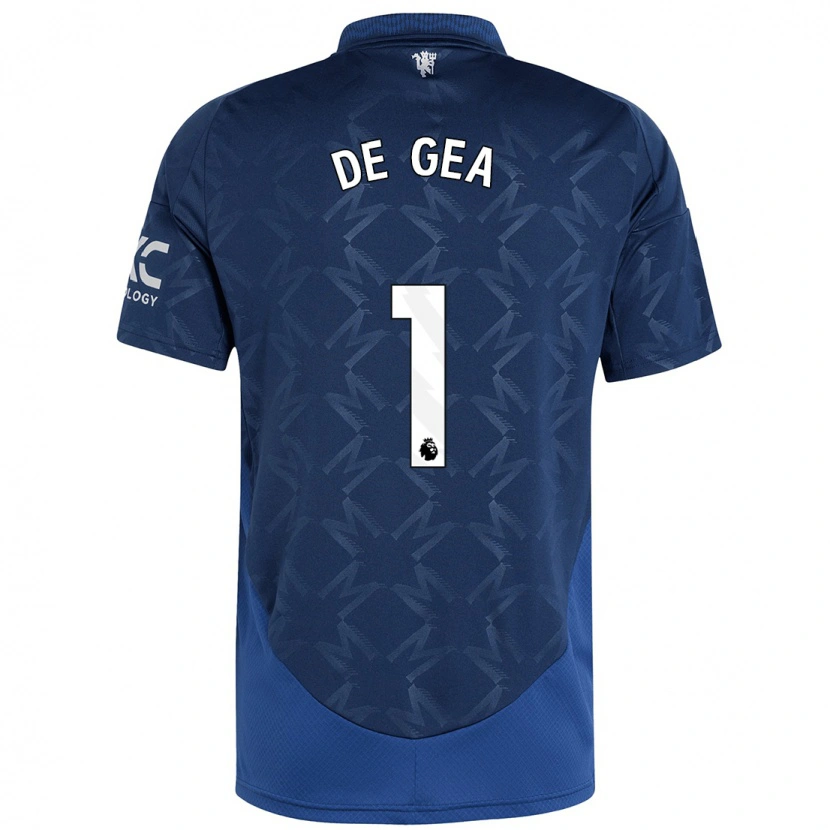 Danxen Men David De Gea #1 Indigo Away Jersey 2024/25 T-Shirt