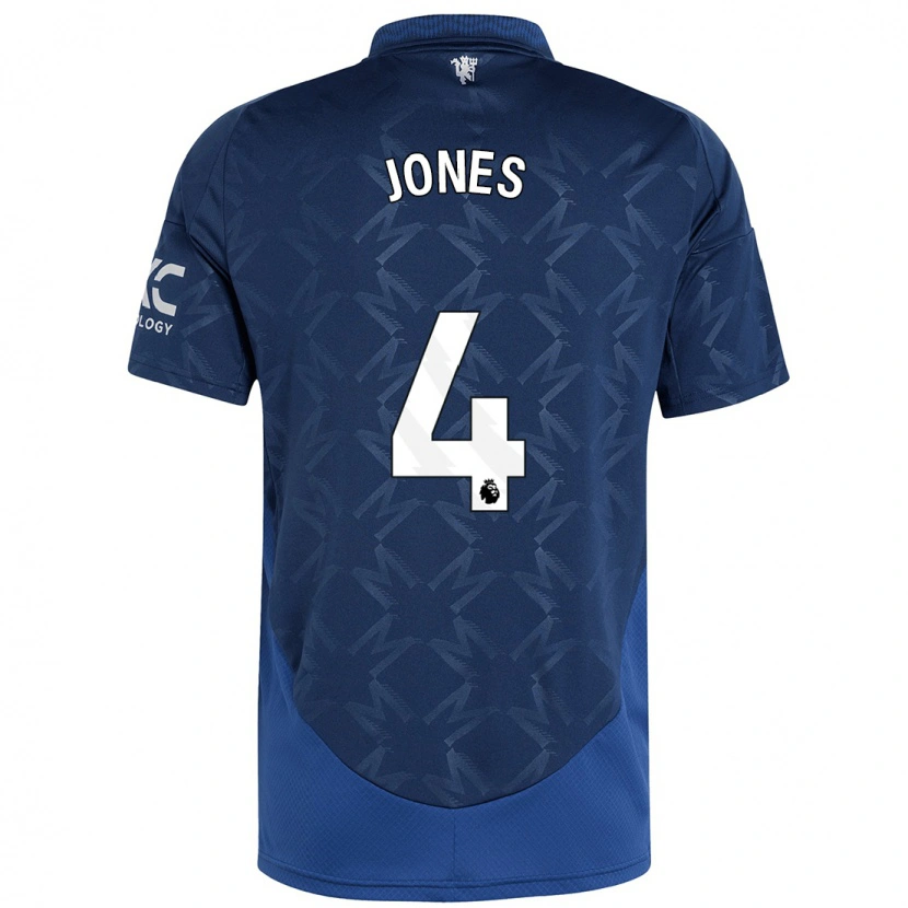 Danxen Men Phil Jones #4 Indigo Away Jersey 2024/25 T-Shirt