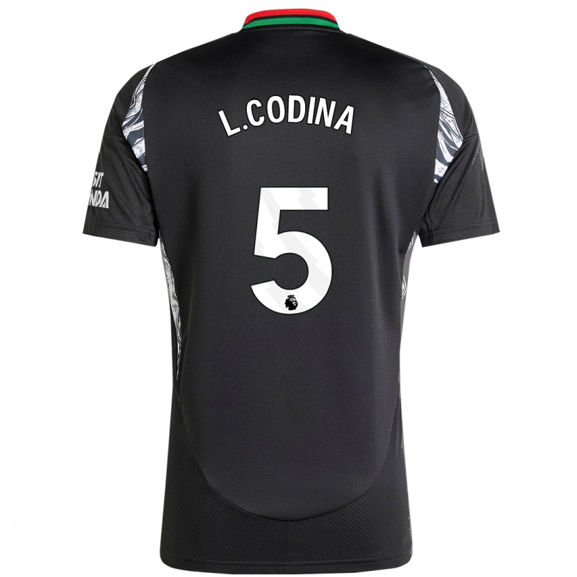 Danxen Men Laia Codina #5 Black Away Jersey 2024/25 T-Shirt