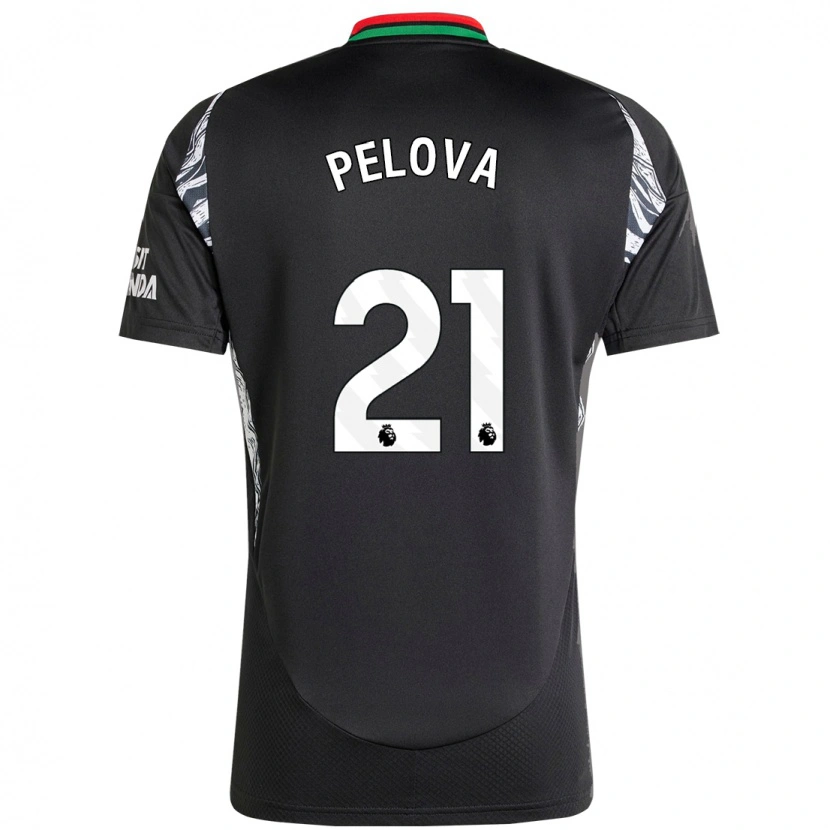 Danxen Men Victoria Pelova #21 Black Away Jersey 2024/25 T-Shirt