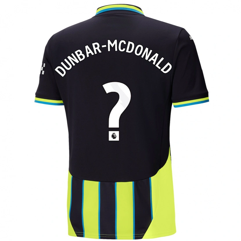Danxen Men Christian Dunbar-Mcdonald #0 Blue Yellow Away Jersey 2024/25 T-Shirt