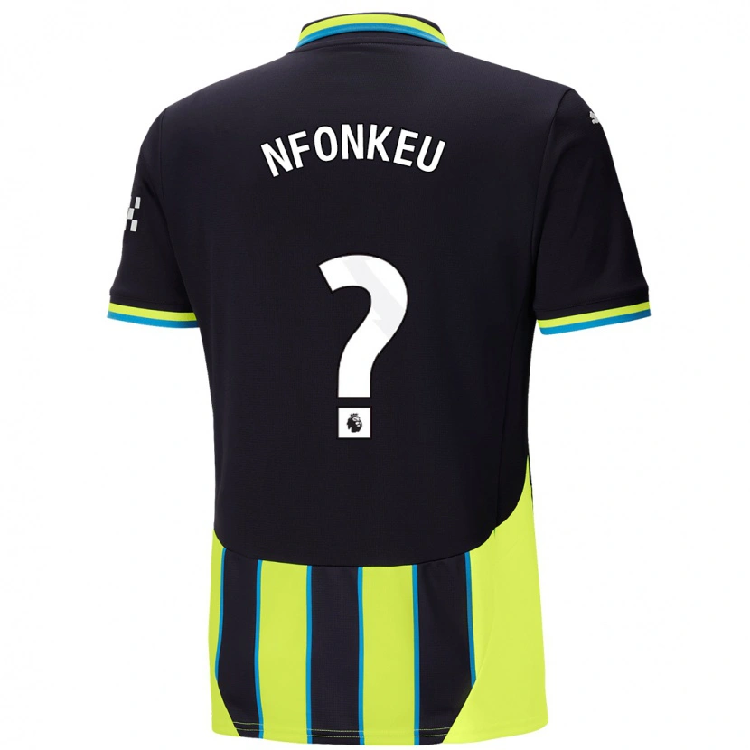 Danxen Men Brooklyn Nfonkeu #0 Blue Yellow Away Jersey 2024/25 T-Shirt