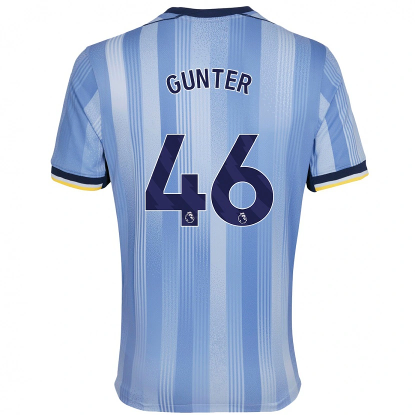 Danxen Men Luca Gunter #46 Light Blue Away Jersey 2024/25 T-Shirt