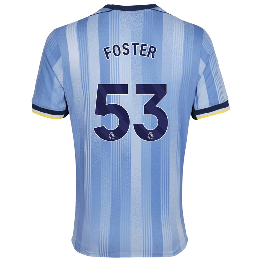 Danxen Men Brooklyn Lyons-Foster #53 Light Blue Away Jersey 2024/25 T-Shirt