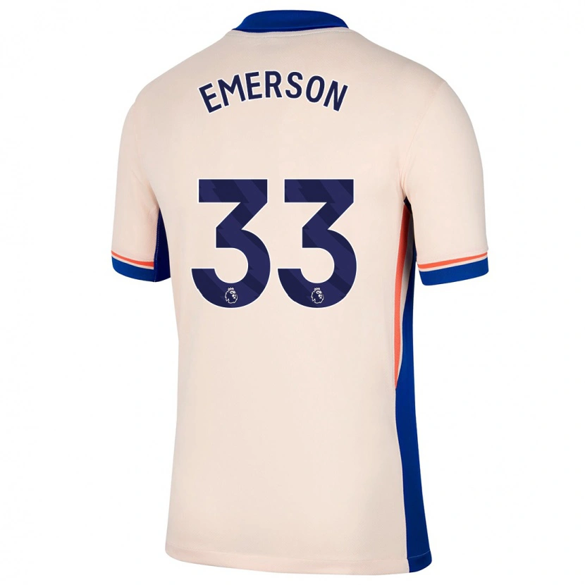 Danxen Men Emerson #33 Light Beige Away Jersey 2024/25 T-Shirt