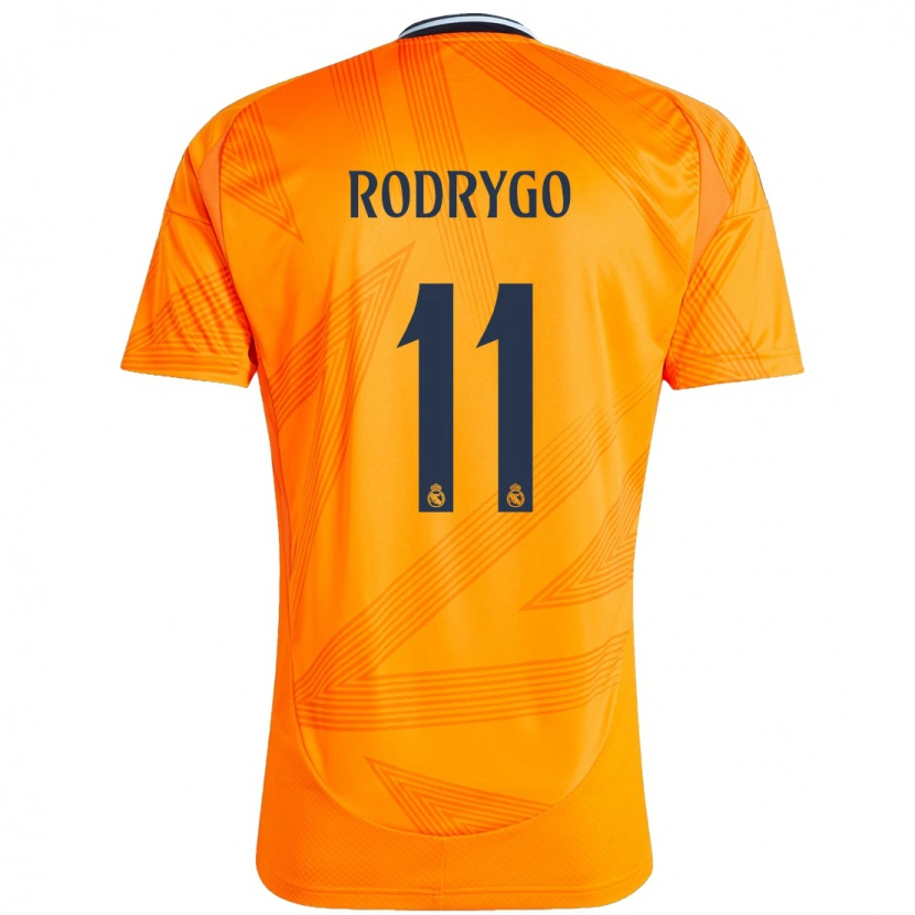Danxen Men Rodrygo #11 Orange Away Jersey 2024/25 T-Shirt