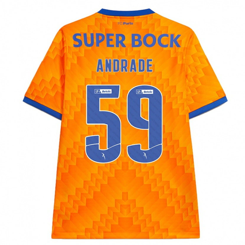 Danxen Men Tiago Andrade #59 Orange Away Jersey 2024/25 T-Shirt
