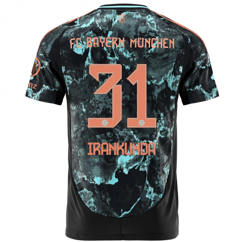 Danxen Men Nestory Irankunda #31 Black Away Jersey 2024/25 T-Shirt