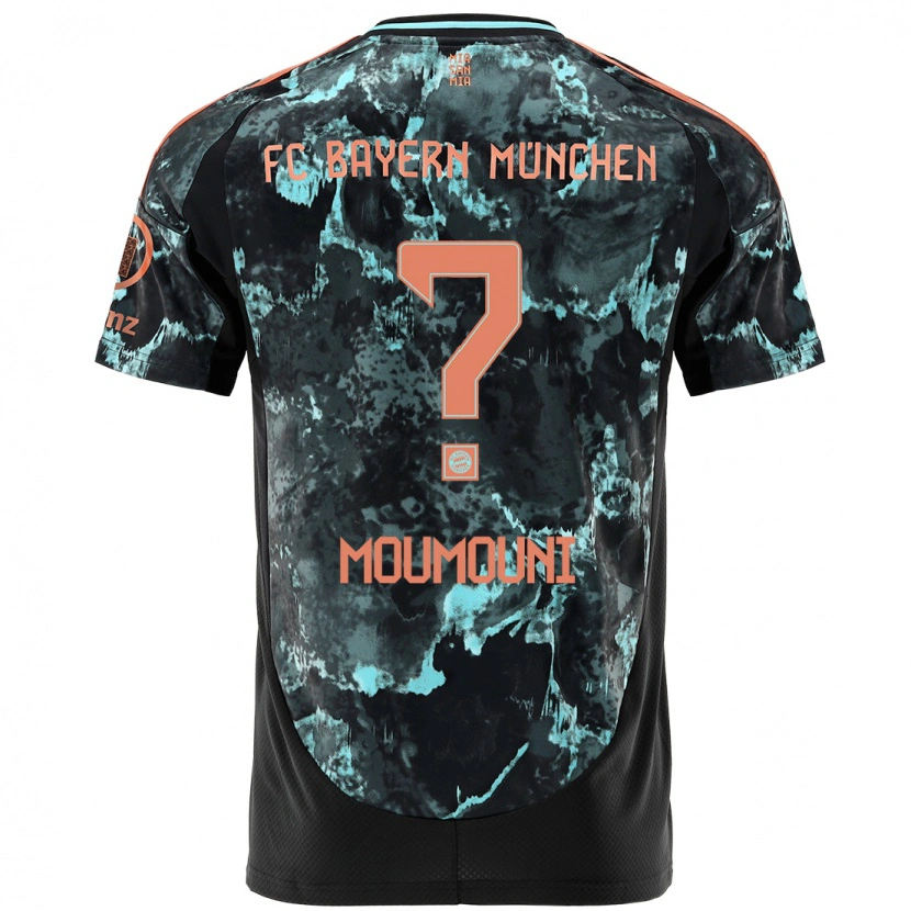 Danxen Men Rayan Moumouni #0 Black Away Jersey 2024/25 T-Shirt