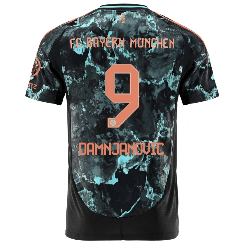 Danxen Men Jovana Damnjanović #9 Black Away Jersey 2024/25 T-Shirt