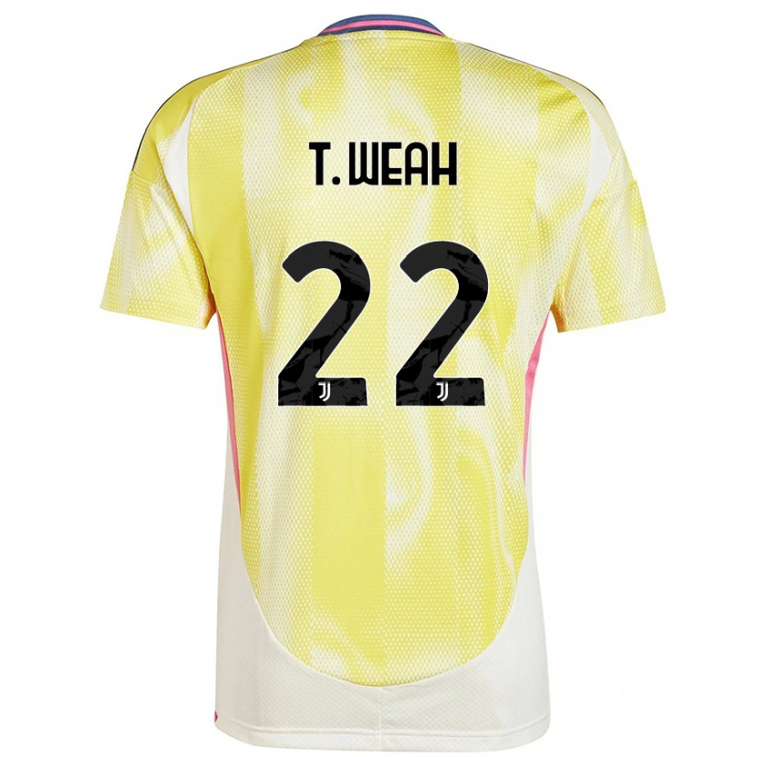 Danxen Men Timothy Weah #22 Solar Yellow Away Jersey 2024/25 T-Shirt