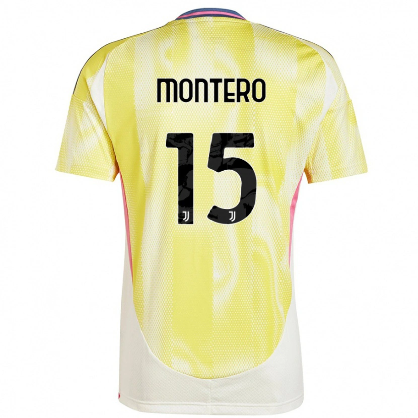 Danxen Men Alfonso Montero #15 Solar Yellow Away Jersey 2024/25 T-Shirt