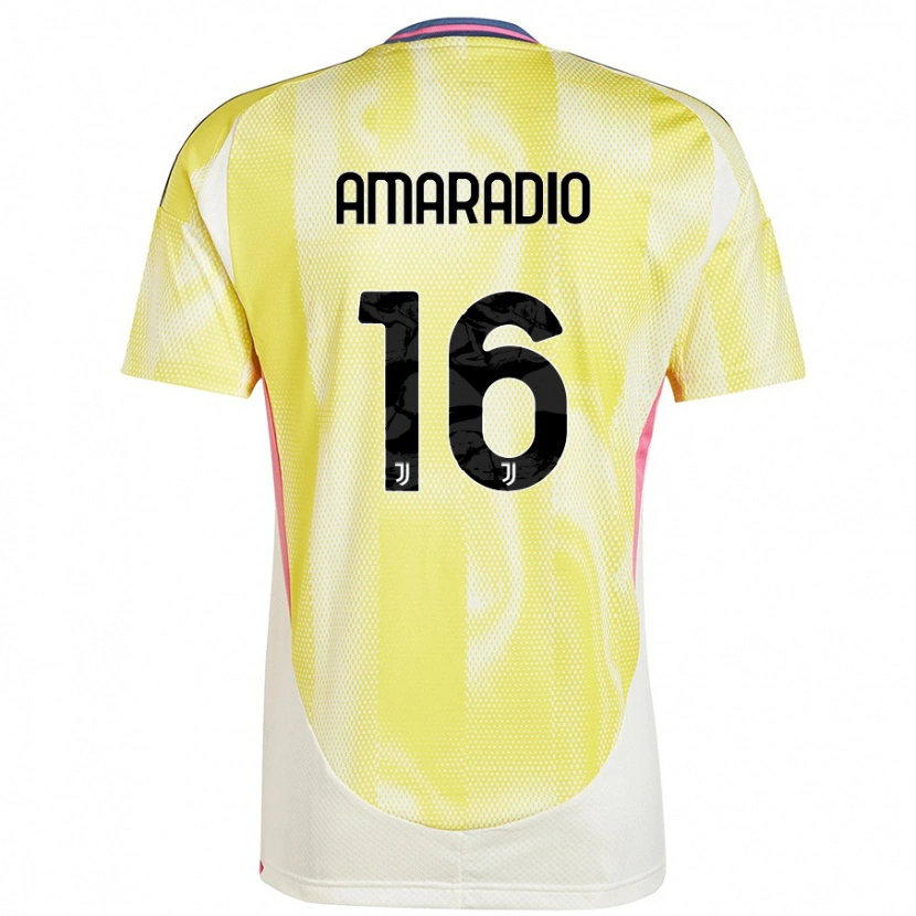 Danxen Men Luca Amaradio #16 Solar Yellow Away Jersey 2024/25 T-Shirt