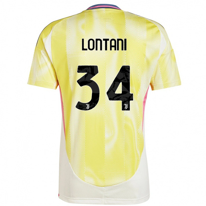Danxen Men Matteo Lontani #34 Solar Yellow Away Jersey 2024/25 T-Shirt
