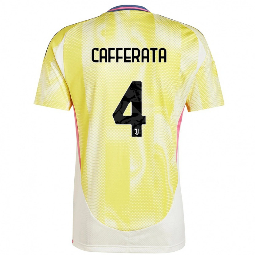 Danxen Men Federica Cafferata #4 Solar Yellow Away Jersey 2024/25 T-Shirt