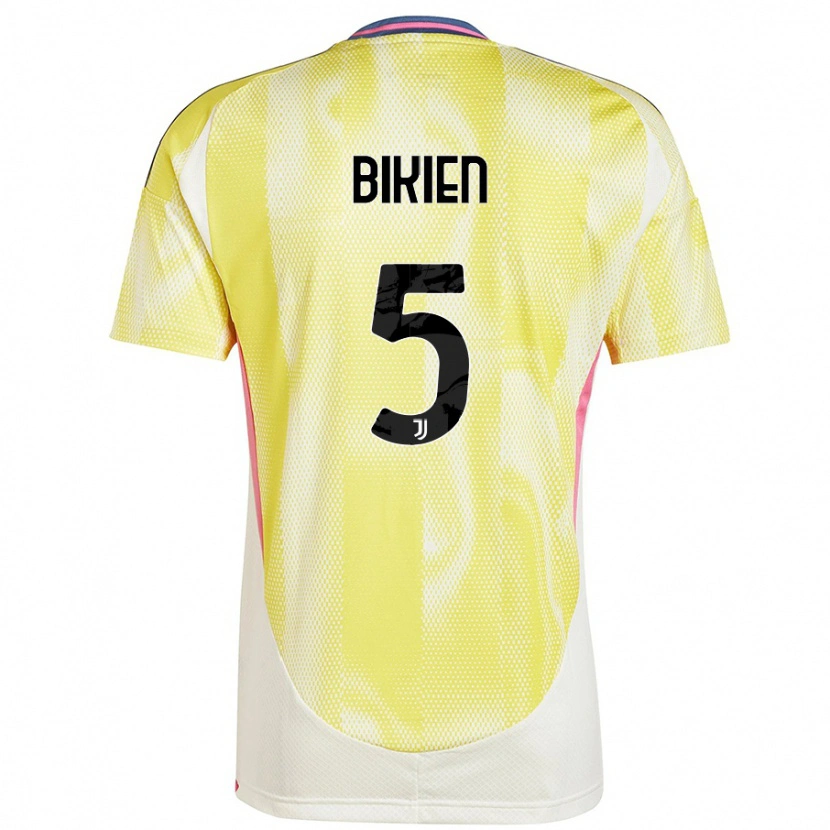 Danxen Men Felix Nzouango Bikien #5 Solar Yellow Away Jersey 2024/25 T-Shirt