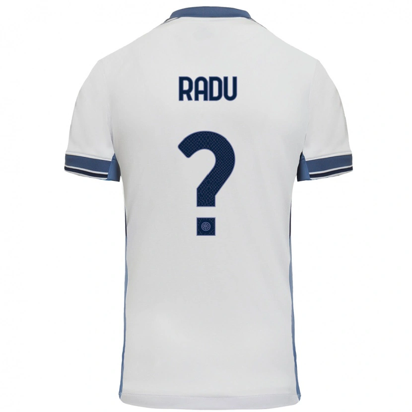 Danxen Men Andrei Radu #0 White Grey Away Jersey 2024/25 T-Shirt