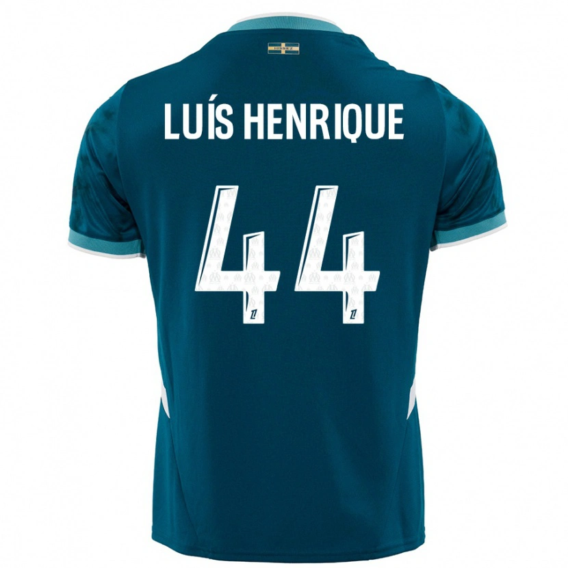Danxen Men Luis Henrique #44 Turquoise Blue Away Jersey 2024/25 T-Shirt